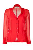 Paul Smith Paul Smith Red Sheer Blazer-blouse - Red