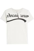 Marc Jacobs Marc Jacobs Reverse Logo Printed Cotton T-shirt