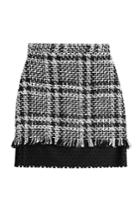 Msgm Msgm Mini Skirt With Wool - Multicolored