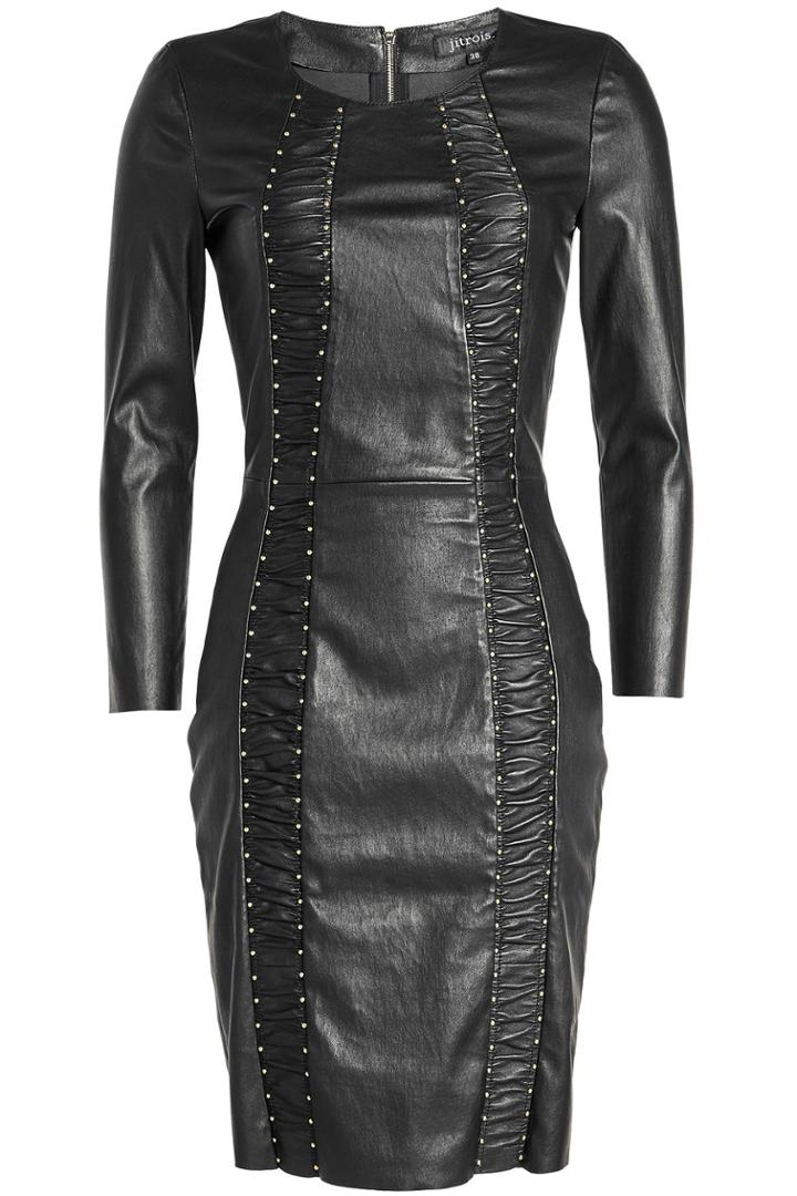 Jitrois Jitrois Express Studs Leather Dress
