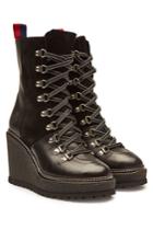 Moncler Moncler Shanice Platform Ankle Boots With Suede And Leather