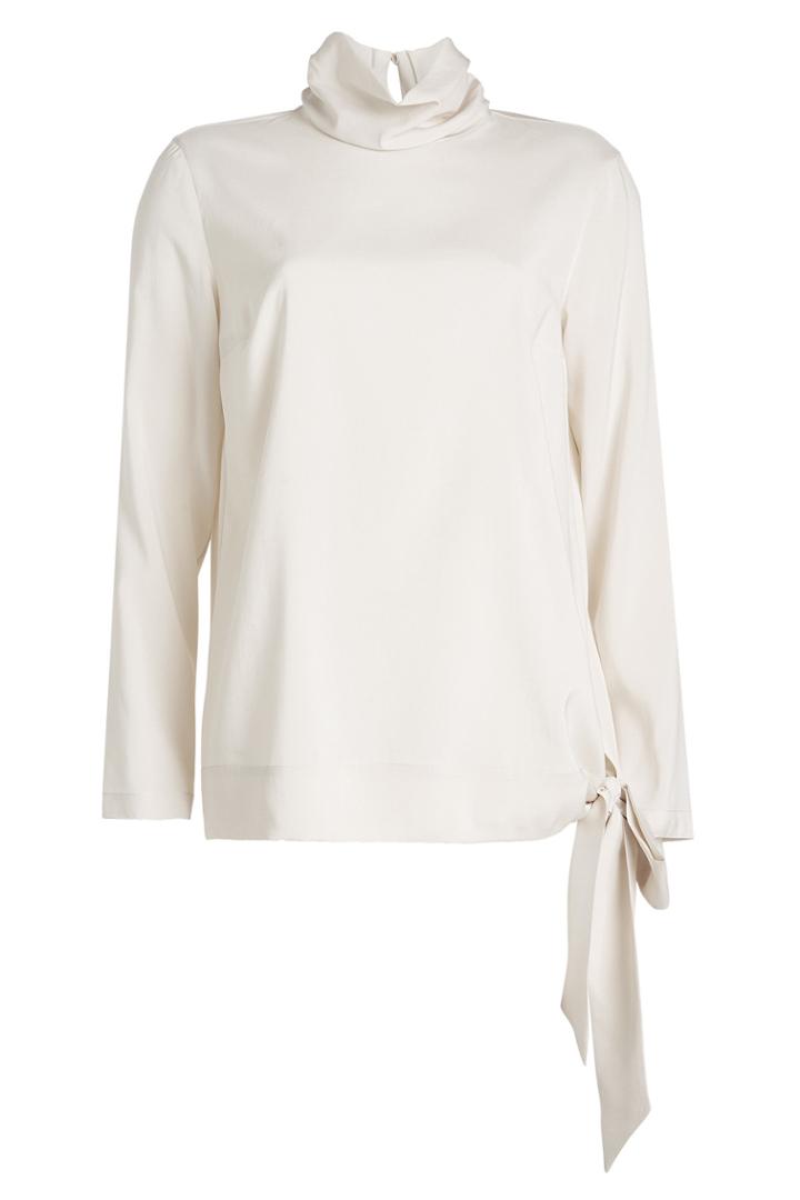 Brunello Cucinelli Brunello Cucinelli Turtleneck Silk Blouse