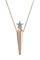 Diane Kordas Diane Kordas 18kt Rose Gold Star Line Amulette With White Diamonds