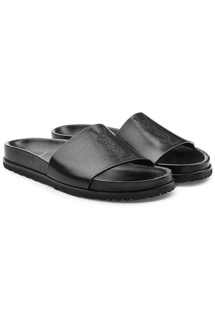 Saint Laurent Saint Laurent Leather Slides