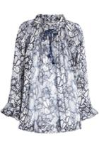 See By Chloé See By Chloé Flower Python Printed Blouse In Cotton And Silk