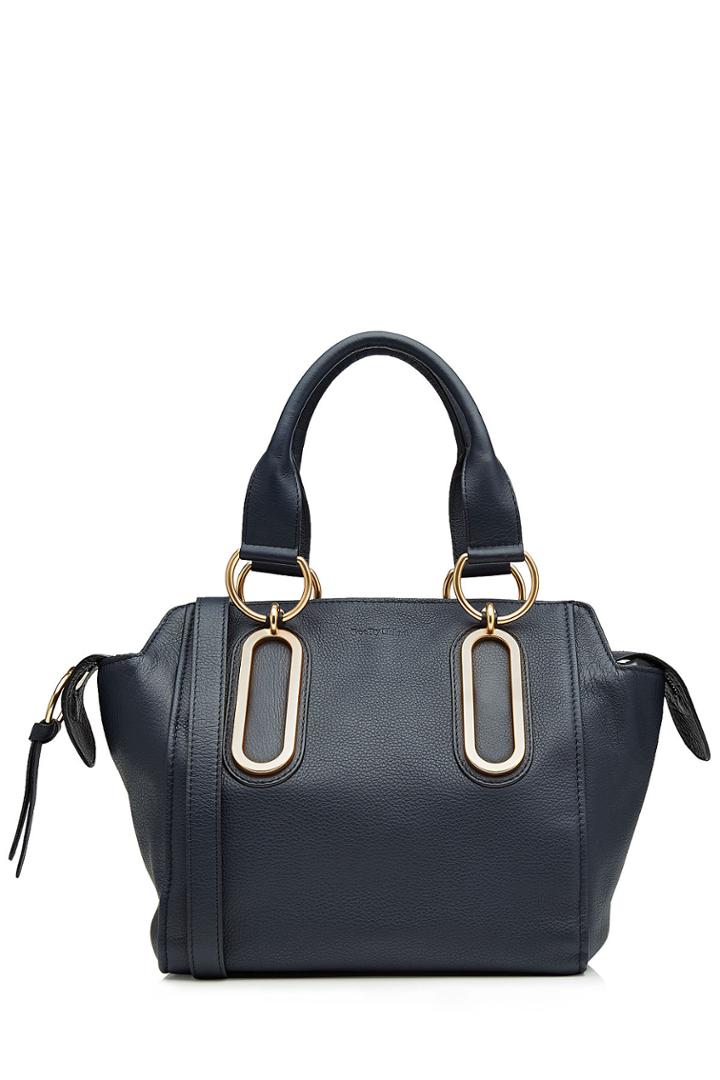 See By Chloé See By Chloé Leather Tote - Blue