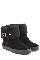 Burberry Shoes & Accessories Burberry Shoes & Accessories Suede Boots With Sheepskin Lining - Black