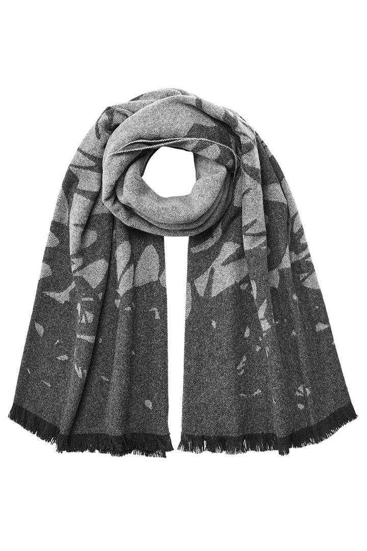 Mcq Alexander Mcqueen Mcq Alexander Mcqueen Swallow Degrade Printed Scarf - Grey