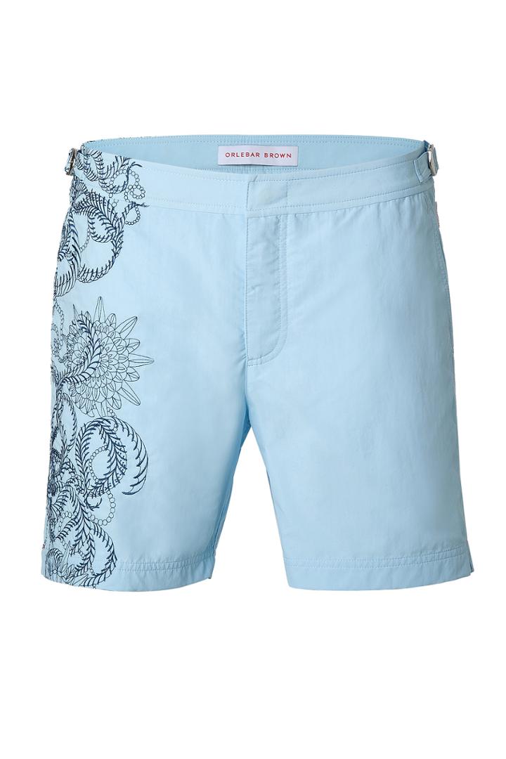 Orlebar Brown Orlebar Brown Bulldog Printed Swim Trunks - Blue