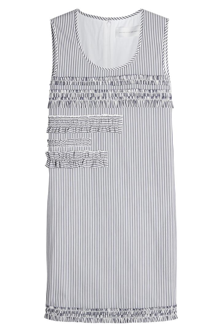 Victoria, Victoria Beckham Victoria, Victoria Beckham Ruffled Shift Dress With Cotton