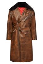 Calvin Klein 205w39nyc Calvin Klein 205w39nyc Leather Coat With Shearling Collar