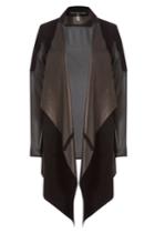 Sly010 Sly010 Suede And Leather Jacket With Sheer Back