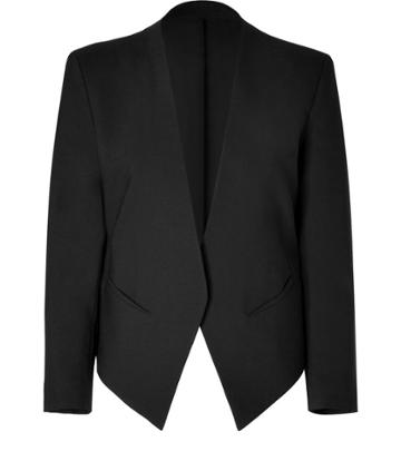 Helmut Lang Wool Tux Blazer In Black