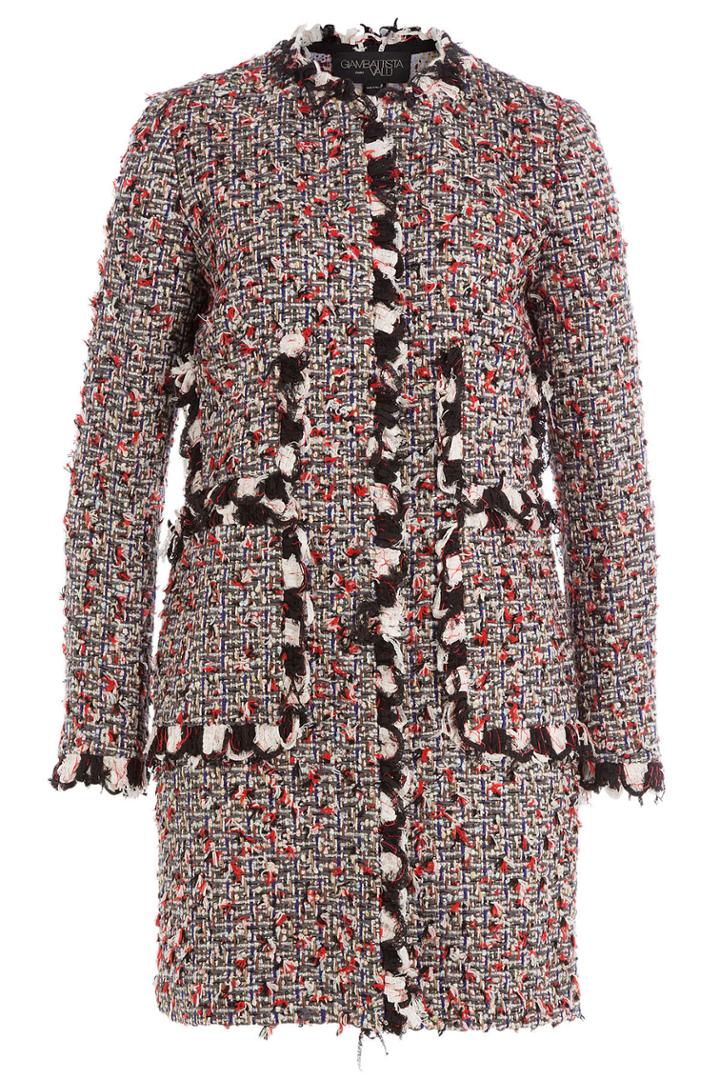 Giambattista Valli Giambattista Valli Bouclé Coat With Virgin Wool - Multicolored