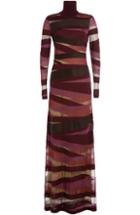 Emilio Pucci Turtleneck Maxi Dress With Virgin Wool