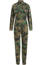 Valentino Valentino Cash & Rocket Camouflage Cotton Jumpsuit