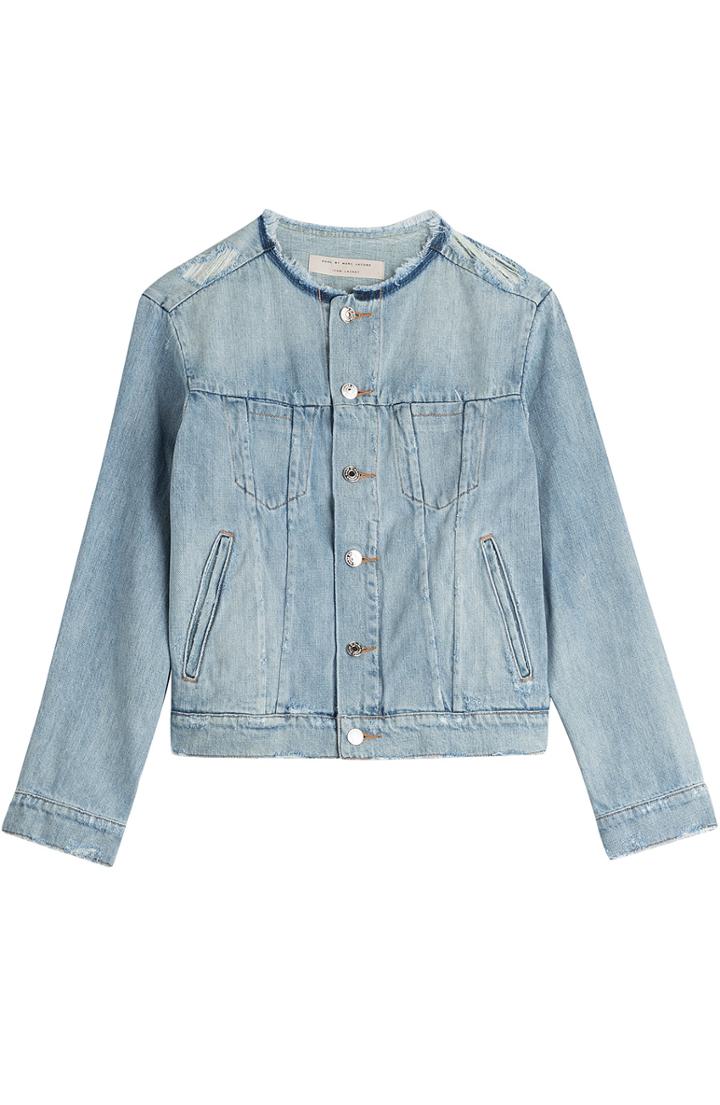 Marc By Marc Jacobs Distressed Denim Jacket