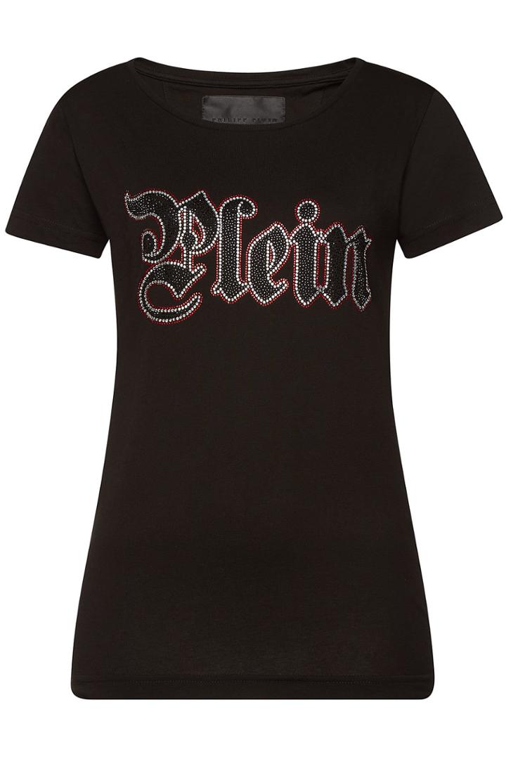 Philipp Plein Philipp Plein Gothic Cotton Tee With Crystals