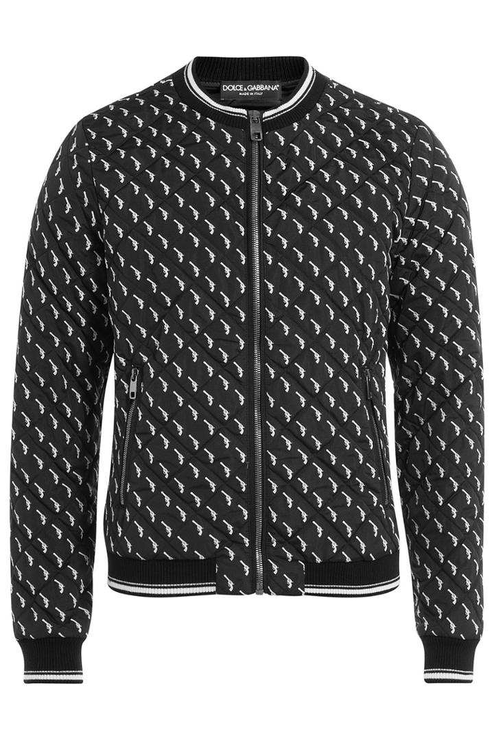 Dolce & Gabbana Dolce & Gabbana Printed Bomber Jacket - White