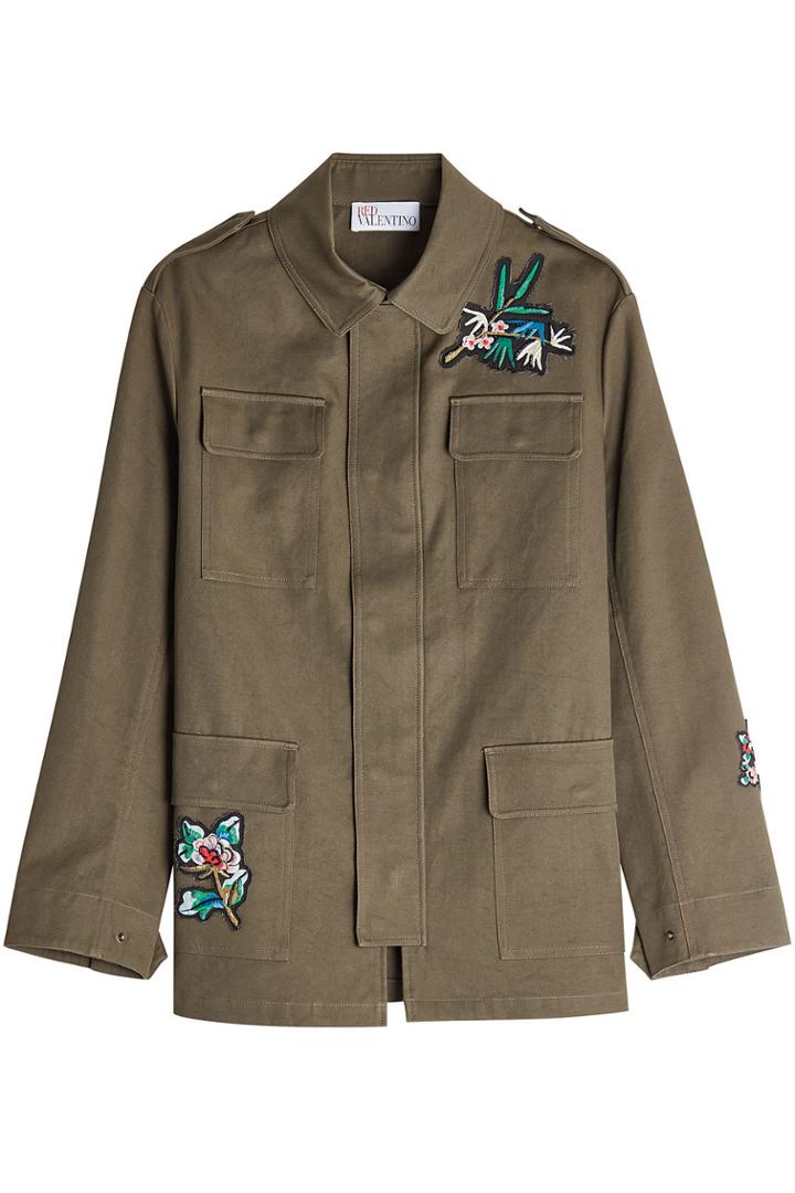 Red Valentino Red Valentino Cotton Jacket With Appliqué