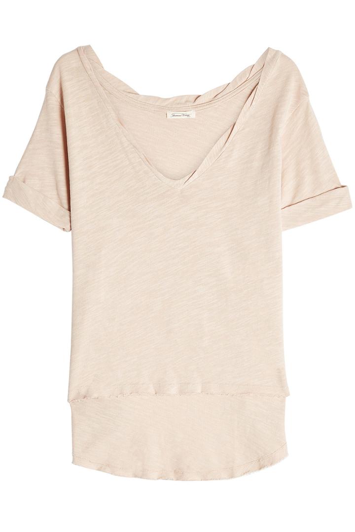 American Vintage American Vintage Cotton T-shirt With High-low Hemline