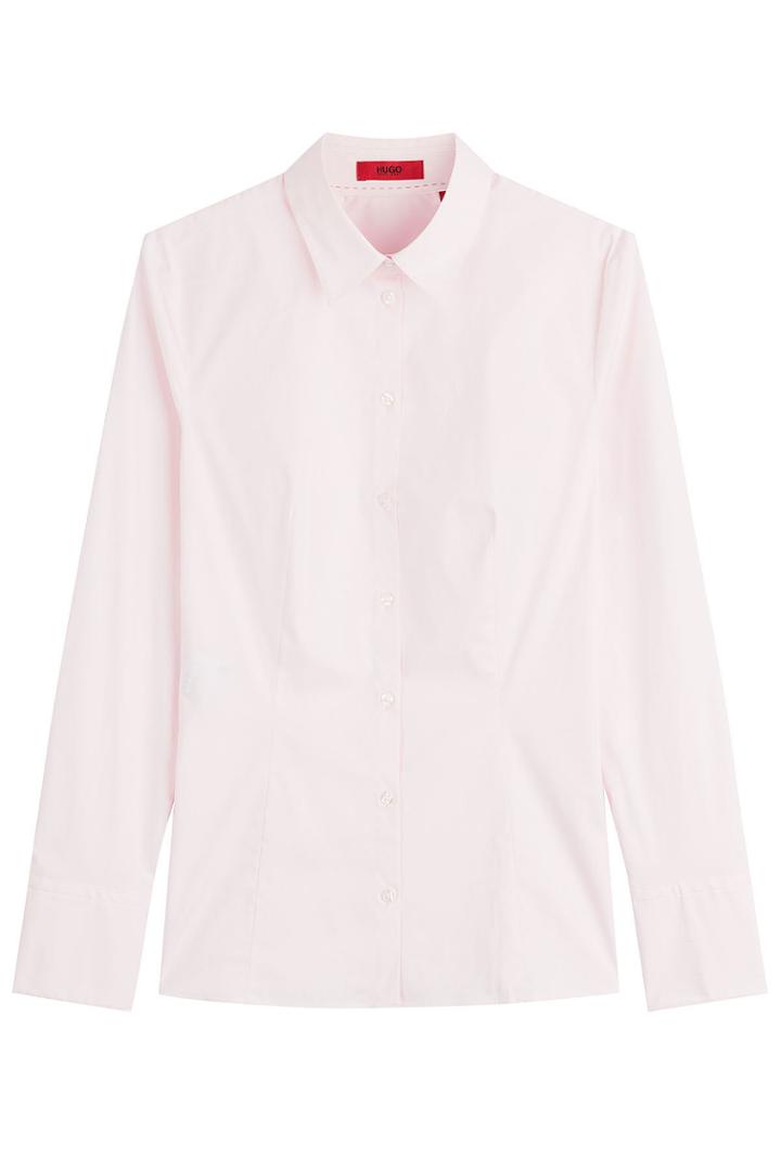 Hugo Hugo Stretch Cotton Blouse - Magenta