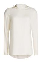 Theory Theory Silk Blouse With High Neckline - White