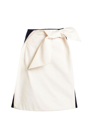 Delpozo Delpozo Cotton Bow Skirt