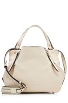 Burberry Shoes & Accessories Burberry Shoes & Accessories Leather Tote With Printed Fabric - White