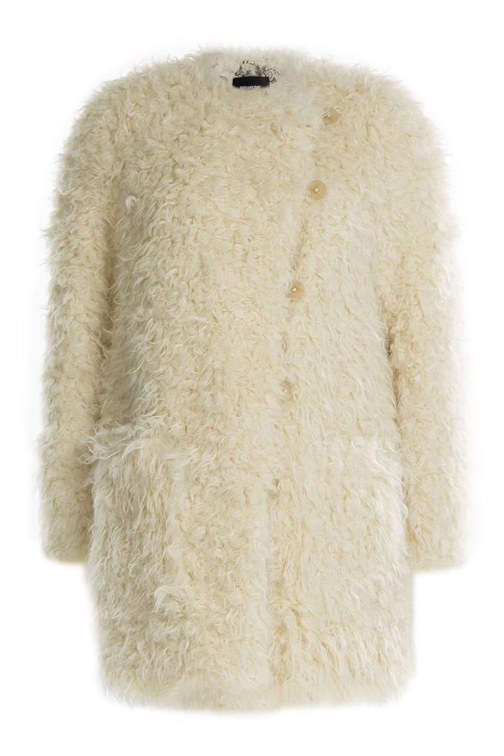 Zadig & Voltaire Zadig & Voltaire Faux Shearling Coat - White