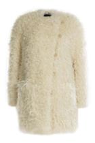 Zadig & Voltaire Zadig & Voltaire Faux Shearling Coat - White