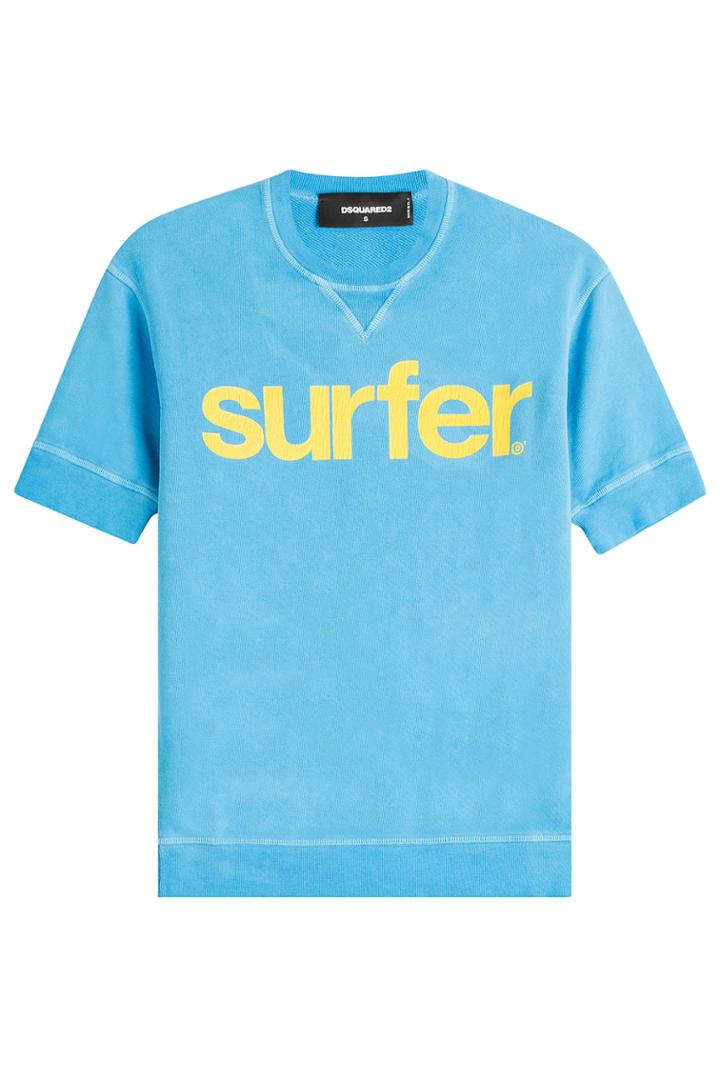 Dsquared2 Dsquared2 Printed Cotton Sweatshirt - Blue