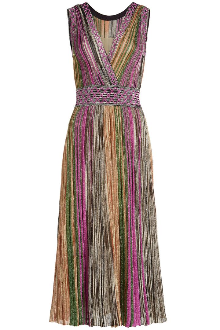 Missoni Missoni V-neck Dress With Metallic Thread