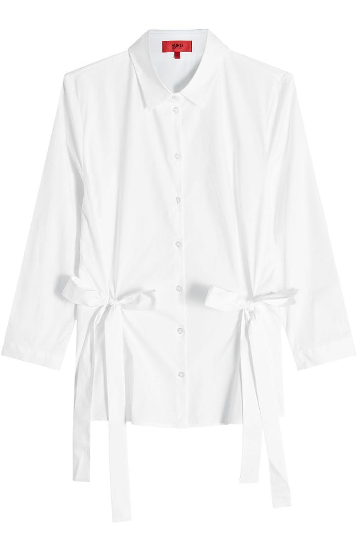 Hugo Hugo Cotton Shirt With Bows