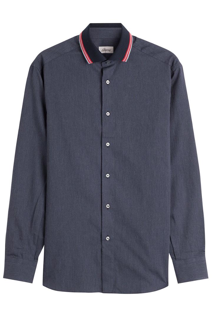 Brioni Brioni Cotton Shirt - Blue