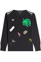 Marc Jacobs Marc Jacobs Wool Pullover With Patches - Black