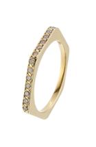 Ileana Makri 18kt Yellow Gold Ring With White Diamonds