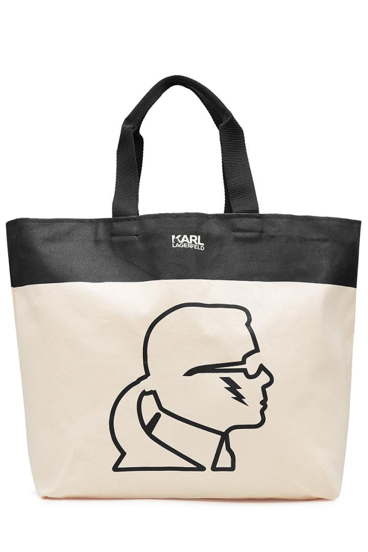 Karl Lagerfeld Karl Lagerfeld Printed Canvas Tote