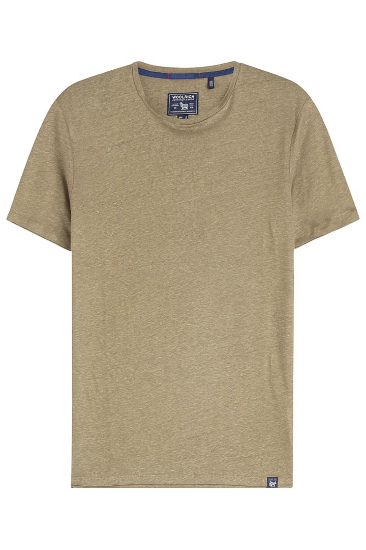Woolrich Woolrich Solid Linen T-shirt - Green