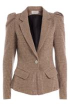 Preen By Thornton Bregazzi Preen By Thornton Bregazzi Printed Virgin Wool Jacket - Brown