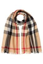 Burberry Shoes & Accessories Burberry Shoes & Accessories Wool-cashmere Check Print Scarf - Brown