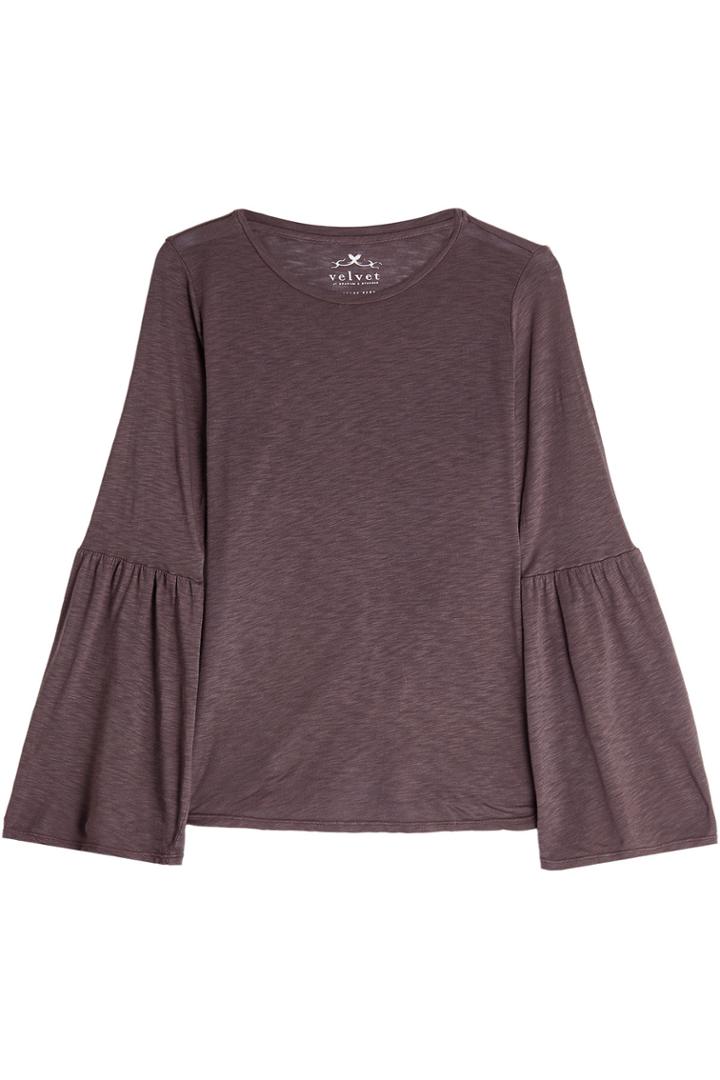 Velvet Velvet Top With Cotton