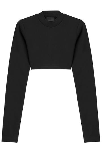 Fentyxpuma By Rihanna Fentyxpuma By Rihanna Cropped Sweatshirt - Black