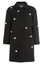 Boutique Moschino Boutique Moschino Embellished Bouclé Coat - None