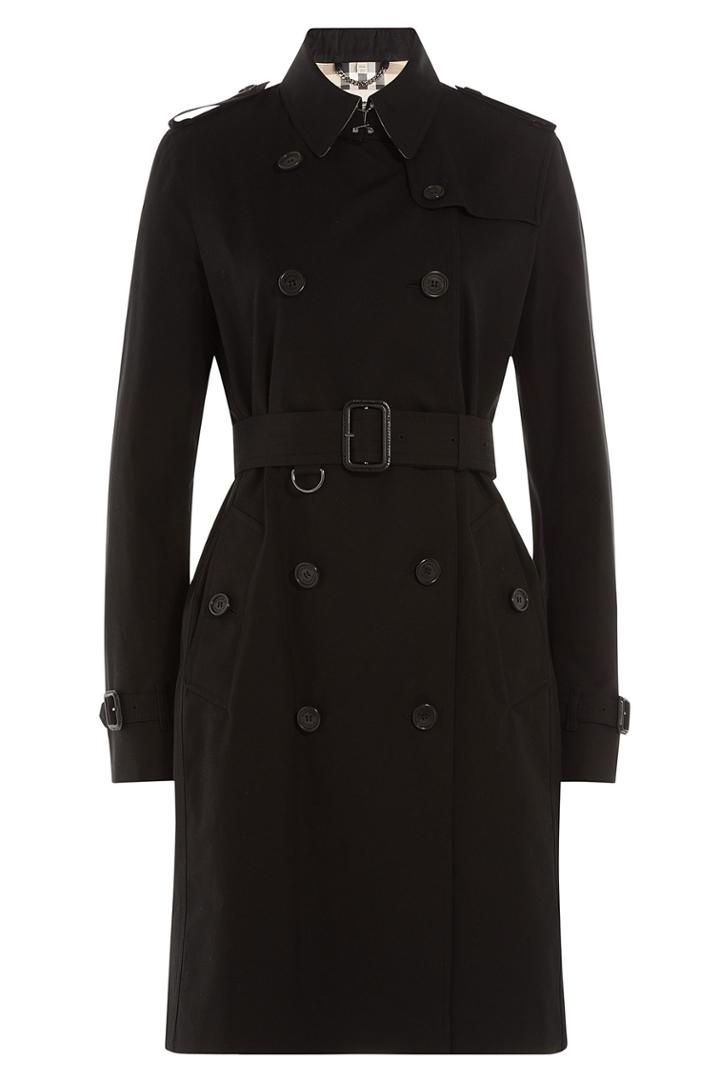 Burberry London Burberry London Cotton Trench Coat - Black