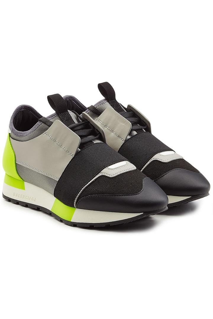 Balenciaga Balenciaga Race Runner Sneakers With Leather And Mesh