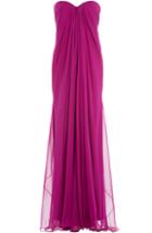 Alexander Mcqueen Floor Length Silk Chiffon Gown