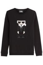 Karl Lagerfeld Karl Lagerfeld Kocktail Karl Cotton Sweatshirt - Black