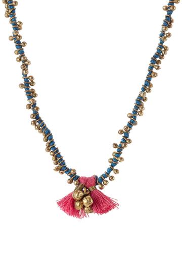 Blue Hippy Blue Hippy Embellished Necklace With Tassel