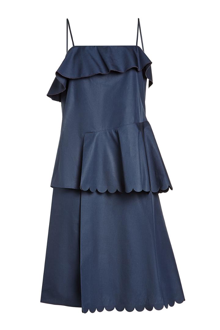 See By Chloé See By Chloé Scalloped Cotton Dress